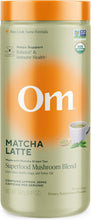 Load image into Gallery viewer, Matcha Latte Blend – Green Tea Mushroom Powder with Lion’S Mane, Reishi, Chaga & Turkey Tail – Focus, Calm & Stress Support – 8.47 Oz Canister (30 Servings)