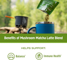 Load image into Gallery viewer, Matcha Latte Blend – Green Tea Mushroom Powder with Lion’S Mane, Reishi, Chaga & Turkey Tail – Focus, Calm & Stress Support – 8.47 Oz Canister (30 Servings)