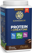 Load image into Gallery viewer, Unleash Your Inner Warrior with Chocolate Warrior Strength - Plant-Based Protein & Creatine Blend (36.1 Oz)