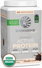 Load image into Gallery viewer, Organic Active Protein Vegan Protein Powder, Chocolate Flavor, 4.96 Lbs (45 Servings)