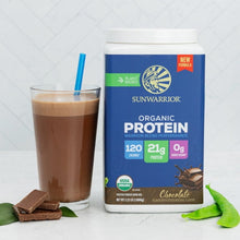 Load image into Gallery viewer, Indulge in Organic Chocolate Warrior Blend Performance Protein - 35.52 OZ of Pure Plant Power!