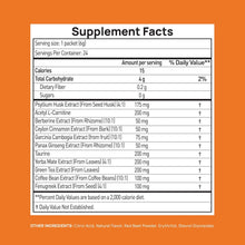 Load image into Gallery viewer, GLP-1 Supplement | Natural GLP-1 Production | GLP 1 Booster Drink Mix to Control Appetite and Cravings | Great Tasting Metabolic Support - Yerba Mate, Garcinia Cambogia, Berberine [Orange]
