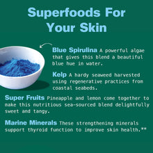 Load image into Gallery viewer, Marine Glow Organic Kelp &amp; Blue Spirulina Superfood Powder for Skin &amp; Thyroid, 6 Oz
